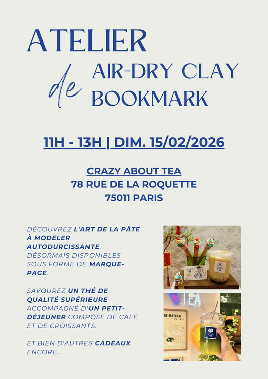 Atelier de Air-dry clay & Bookmark
